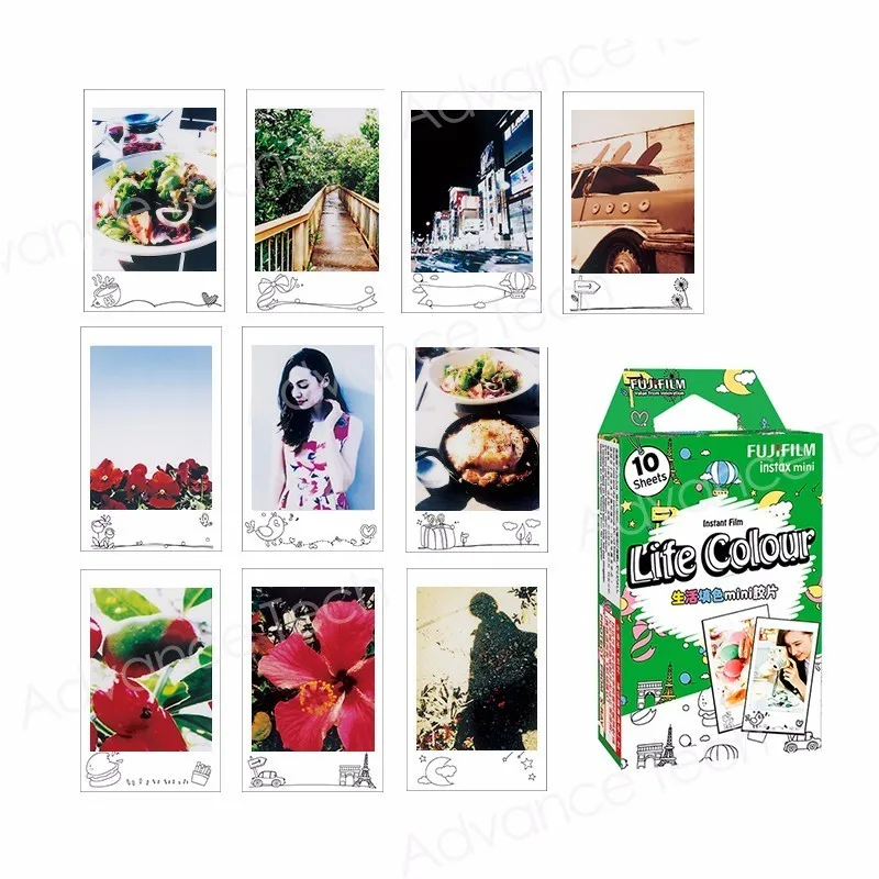 2017 Новый оригинальный Fujifilm Instax Mini цветопередачу фильм (10 листов) для polariod Камера