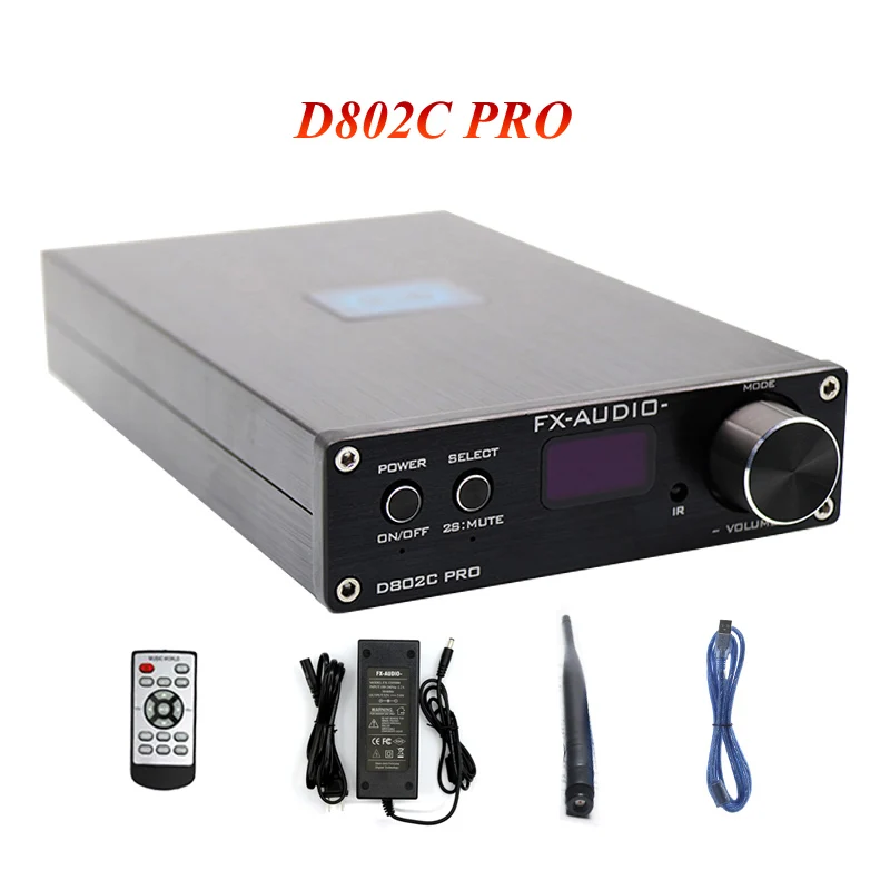 Bluetooth 4,2 аудио усилитель fx-аудио D802C PRO 80 Вт* 2 Streo Amp Поддержка APTX оптический коаксиальный 24Bit 192K