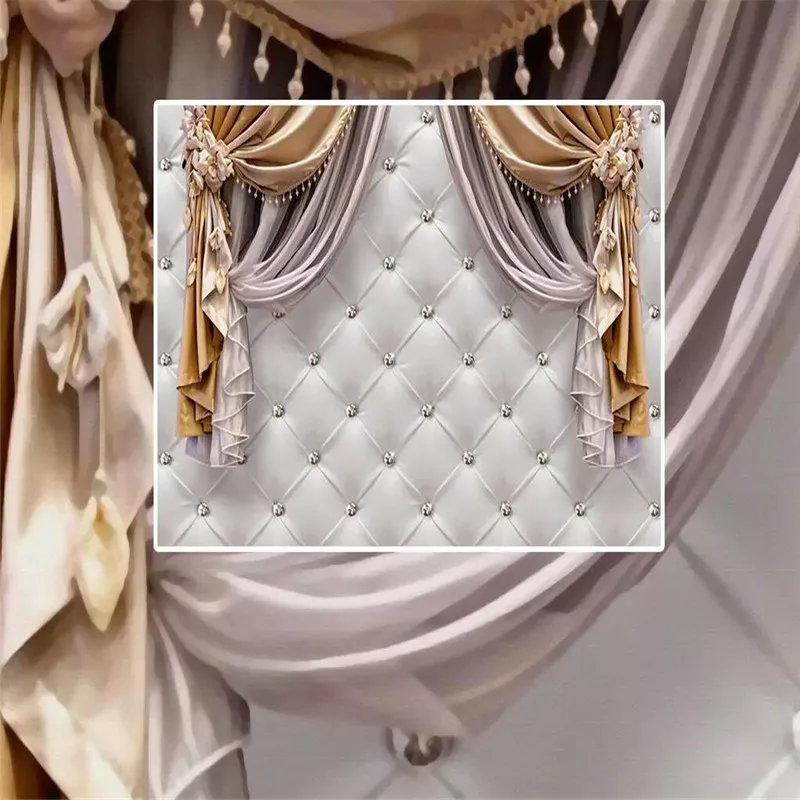 3d стерео Европейская занавеска задний фон для телевизора профессиональное