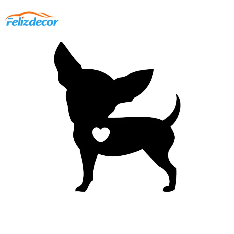 Наклейки на автомобиль I Love My Chihuahua Dog водонепроницаемые стикеры с изображением