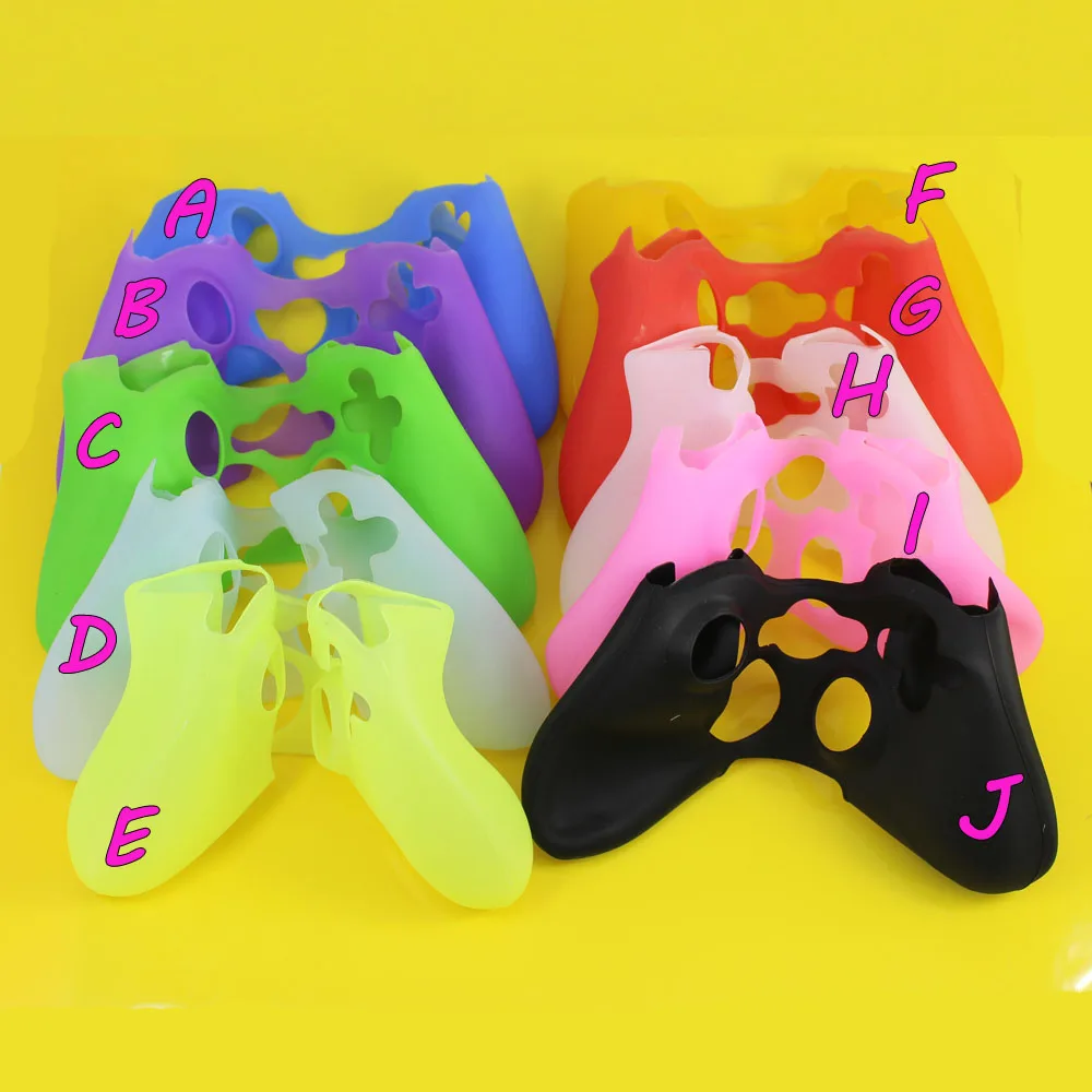 

JCD 10 colors colorful Silicone Case For xbox360 Controller protective silicone case