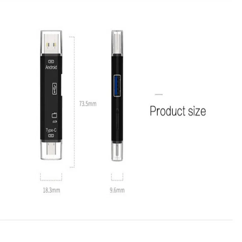 Multifunctional 3 in 1 Cardreader OTG Adapter Type-c multi sd card reader For Computer | Компьютеры и офис