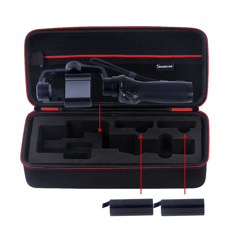 Smatree D300 3 чехол для DJI Osmo Mobile с предварительно вырезанным пенопласт сумка хранения