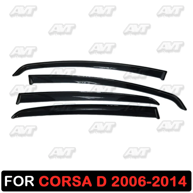 Дефлекторы для окон Opel Corsa D 2006 2014 1 комплект 4 шт. стайлинга автомобилей защита от