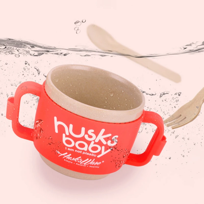 HUSK'S WARE натуральный подъем шелухи набор посуды для детей младенческий детский