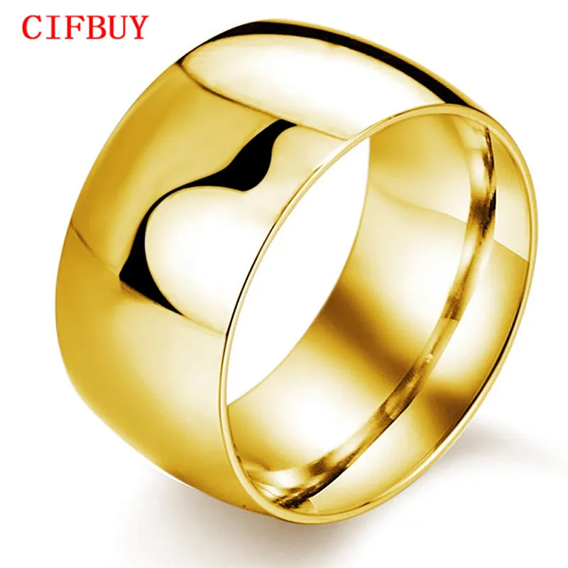 Мужское кольцо в стиле панк CIFBUY серебристое/золотистое/черное из нержавеющей