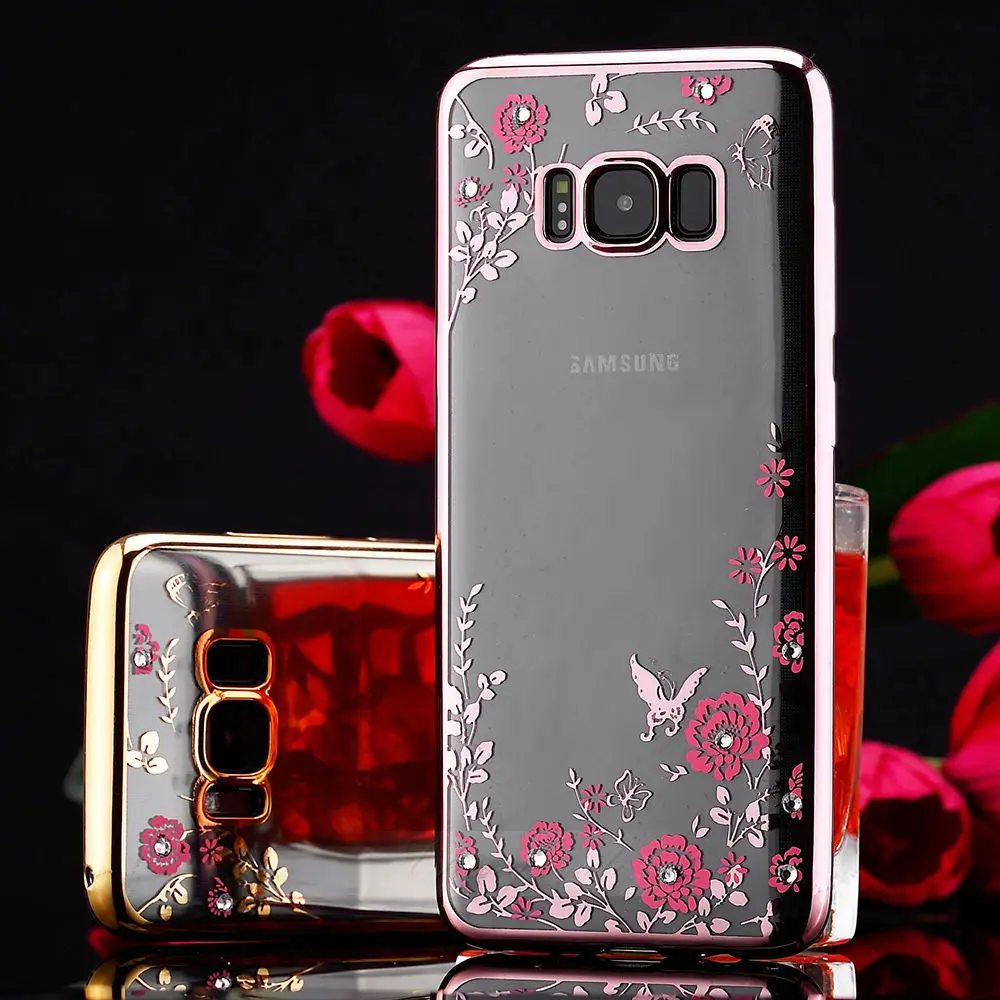 Мягкий Силиконовый ТПУ чехол с изображением цветов для samsung Galaxy A50 A30 M20 M10 S10 S8 S9 J8 A8