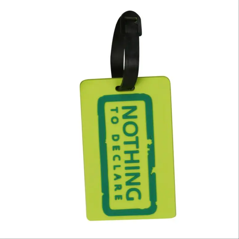 Мягкая резиновая этикетка для чемодана ПВХ мягкая багажа держатель ID адреса