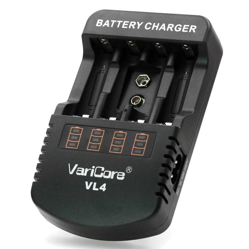 VariCore VL4 перезаряжаемые аккумуляторы 1 2 в AA / AAA NiMH 9 В зарядное устройство - купить