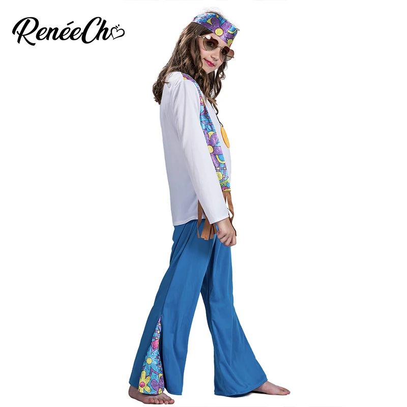 Костюм на Хэллоуин для детей 2018 хиппи девочек новый детский карнавальный костюм