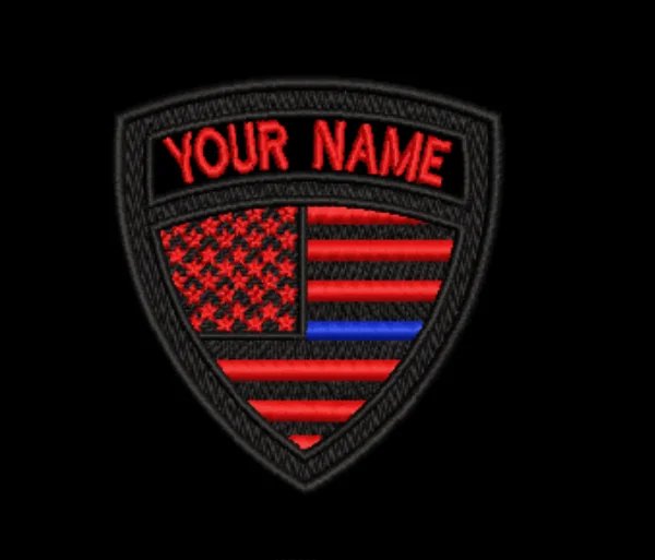 style1 hook on Пользовательские вышивка США Америка военный щит имя патч, 2 шт же Персонализированные номер тег индивидуальный логотип ID для нескольких - Цвет: style1 hook on