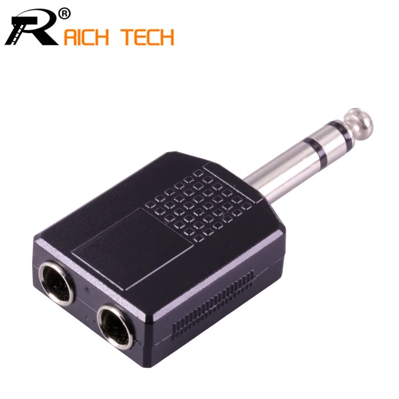 Двойной стерео разъем 6 35 мм 10 шт. 3 контактный для колонок 2x6 mono Jack/аудио адаптер|plug