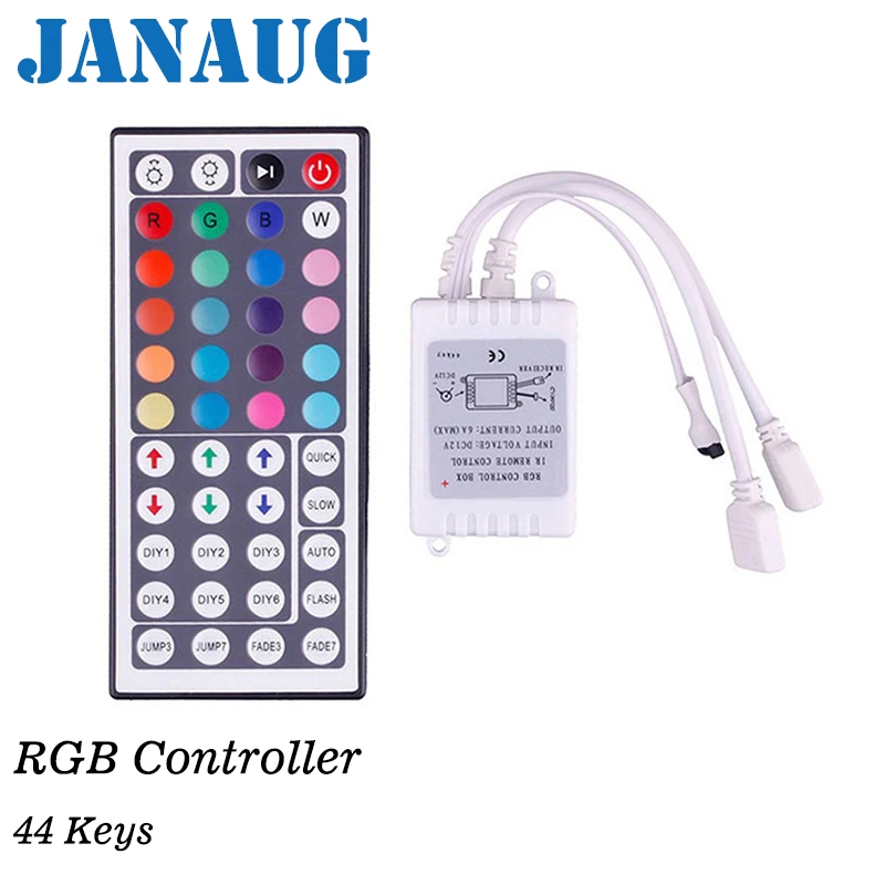 Контроллер 44 клавишный пульт DC12V двумя разъемами Выход инфракрасная RGB красно