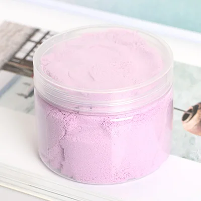 Purple 320g Счастливая обезьяна 100 г/160 г/320 г Пластилин пушистый слизи DIY игрушка мягкий антипригарный динамический песок хлопок грязь подарок игрушка для детей - Цвет: Purple 320g