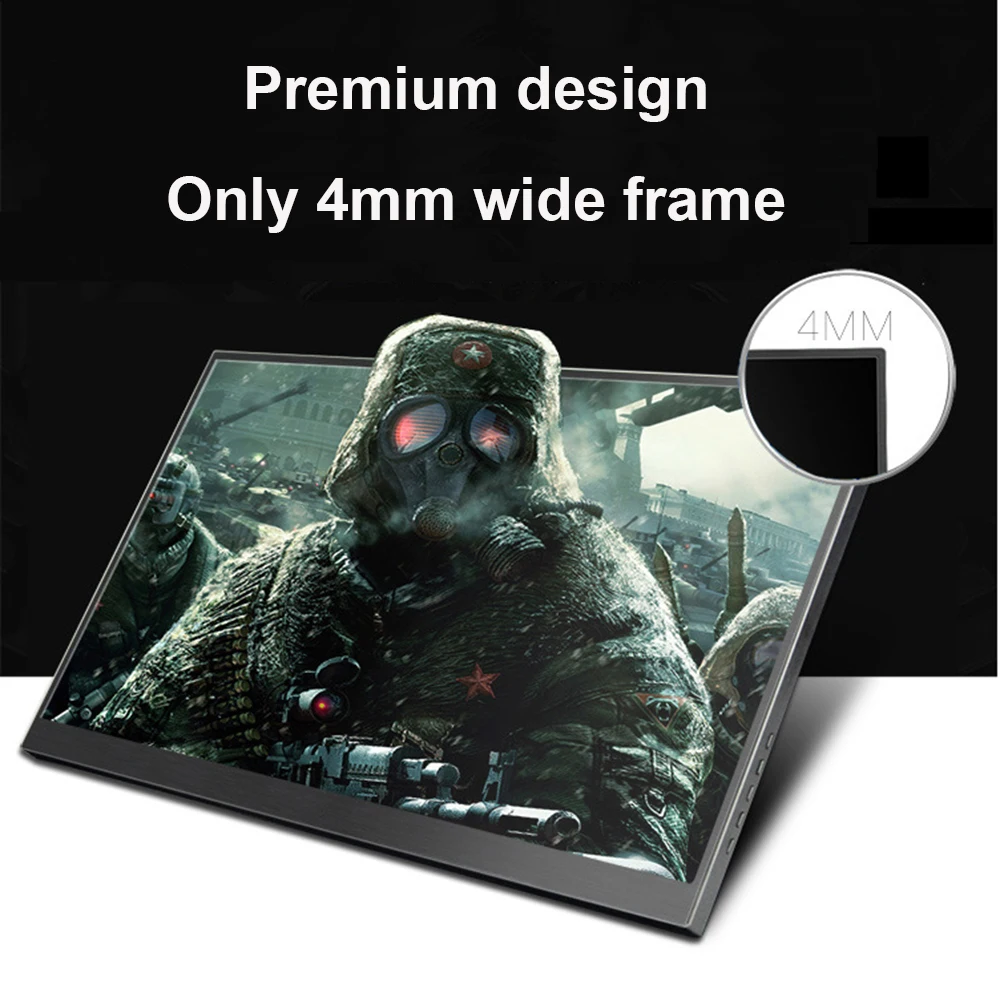 Billig 15,6 Inch Touch Breite-bildschirm LCD Monitor Ideal Für Xbox, PS Station Spielkonsole, HDMI Geräte Respberry Pi, Auto Verwenden