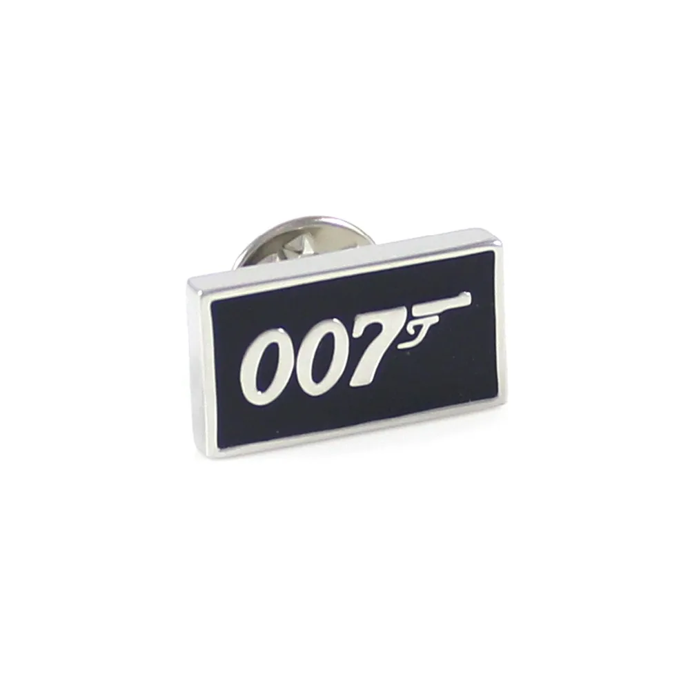 Прямоугольная булавка для лацкана 007 с символом Джеймс Бонд костюма праздничные