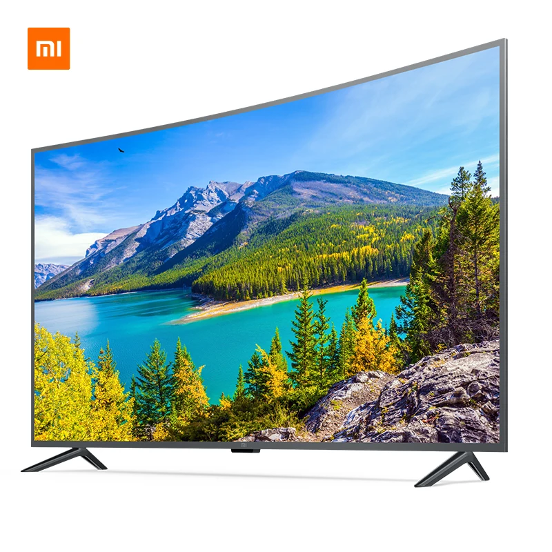 Xiaomi Smart 4S 55 дюймов 4000R изогнутый 4K HDR экран ТВ комплект wifi ультра тонкий 2 ГБ + 8 Гб