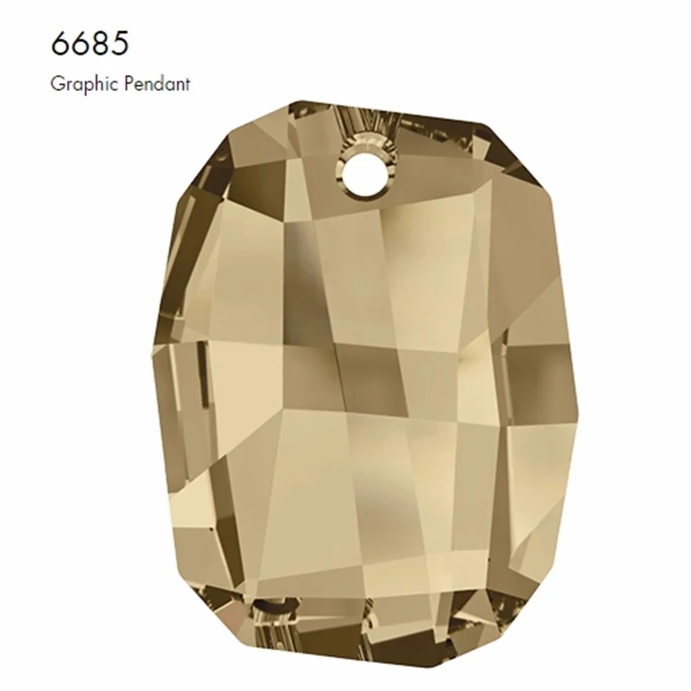 Ms Betti 100% подлинный австрийский кристалл элемент от swarovski 6685 Графический кулон 38 мм