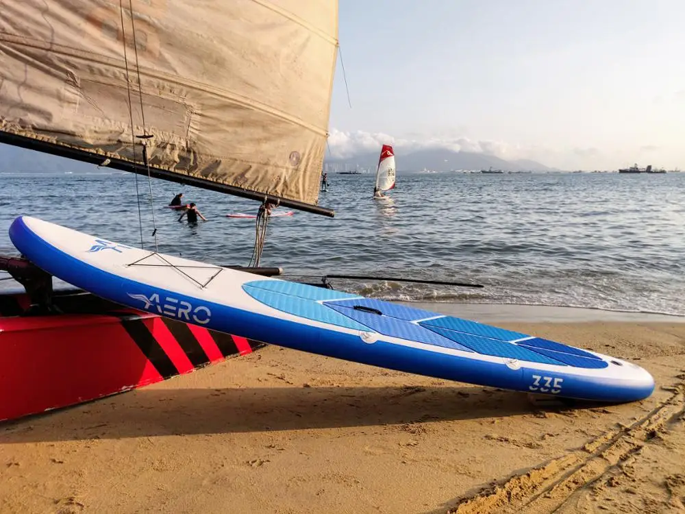 AERO 11 'синий океан iSUP надувной стенд весло доска Sup для серфинга (335x82x15 см)|Серфинг|
