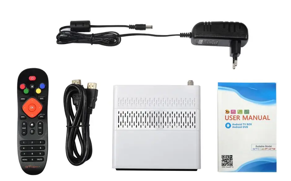 FREESAT GTS Android 6,0 4K ТВ Коробка комбо DVB-S2-цифра спутниковый телевизионный ресивер 2/8GB Оперативная память Встроенная память Amlogic S905D BT4.0 Декодер каналов кабельного телевидения cccam ip ТВ Испания