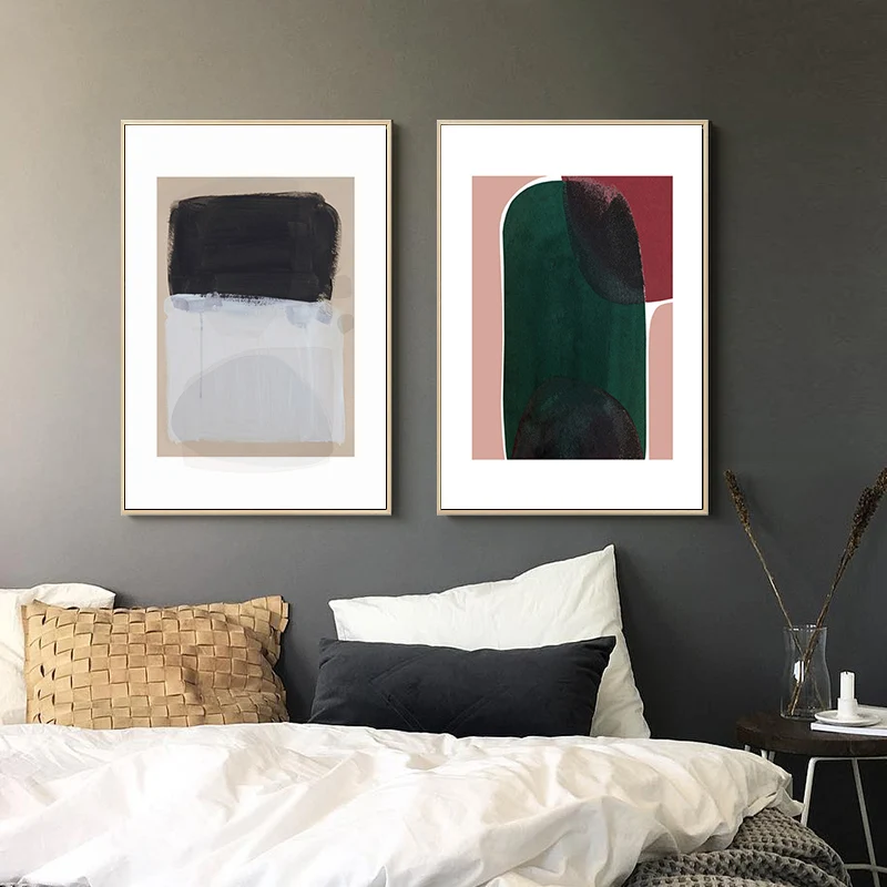 SD LINLEEHON Nordic Color Wall Art Canvas Poster and Print Painting Abstract Decorative Picture for Living Room HomeDecor | Дом и сад