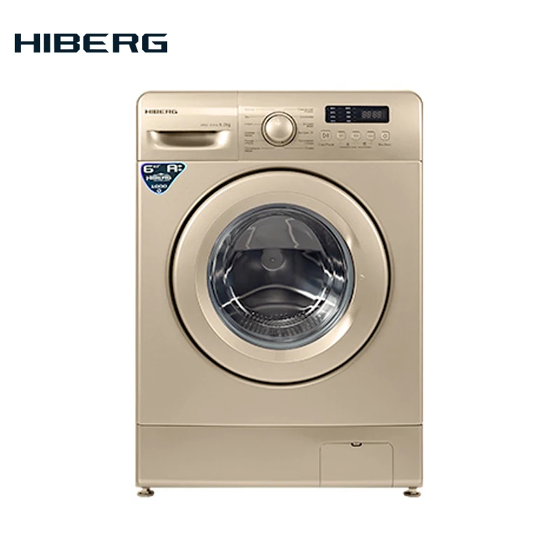 Стиральная машина HIBERG WM2 610 G золотистая 12 программ стирки 6 кг загрузки 1000 об/мин