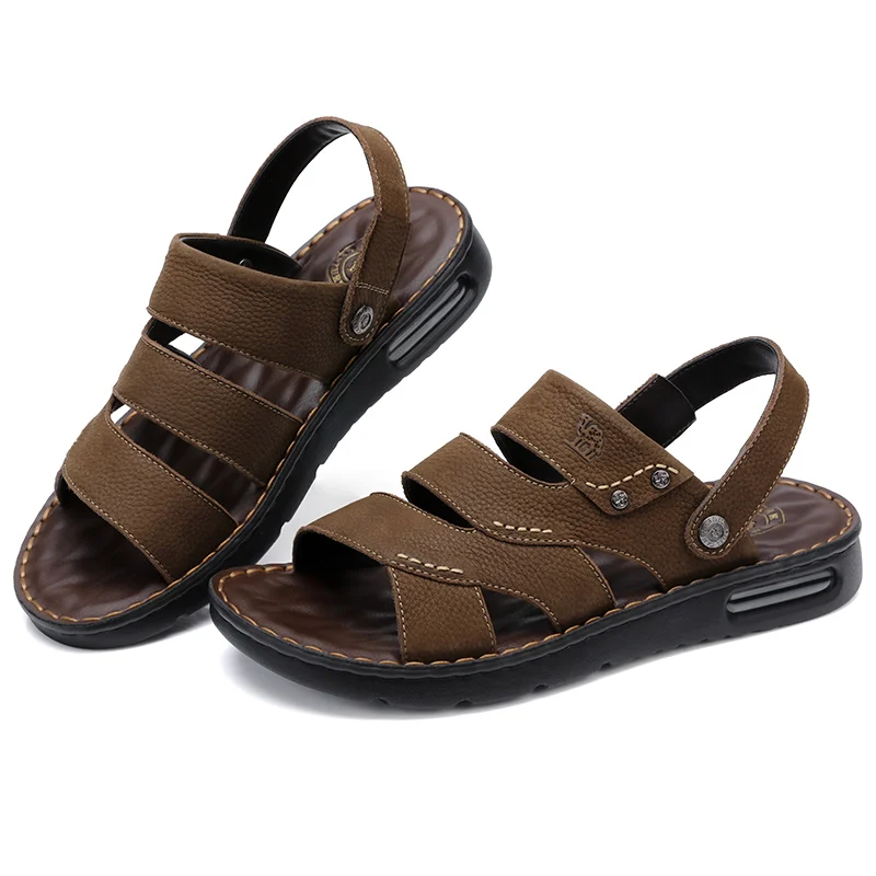 Мужские летние сандалии CAMEL мягкие из натуральной кожи для деловых мужчин