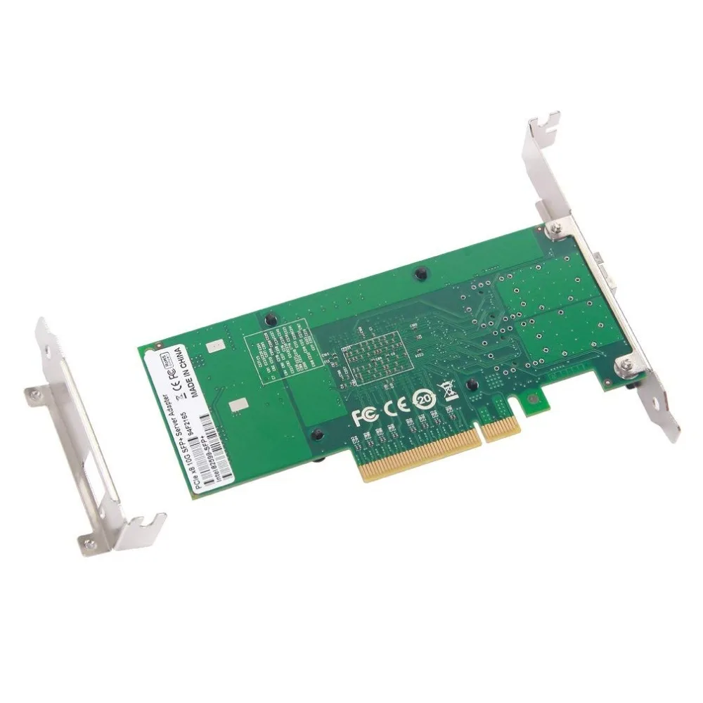 10Gtek Intel 82599ES чип 10 Гбит/с Ethernet сетевой адаптер (NIC) один SFP + порт PCI Express 2 0x8 такой же