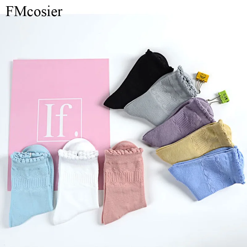 10 пар осенне-зимние женские хлопковые короткие носки подарок для девочек теплые