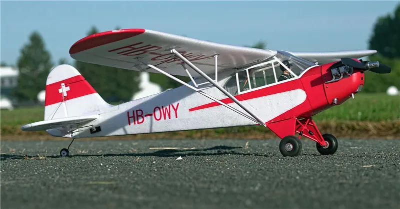 FMS 1400 мм J3 Cub V3 (55 1 &quot) Размах крыльев RC самолет с поплавками и шестерни белый