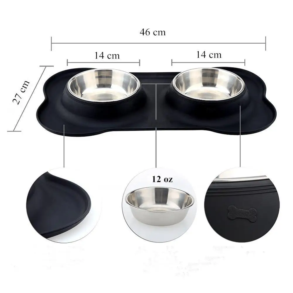 Нержавеющая сталь питатель блюдо товары для домашних животных собака кошка еда