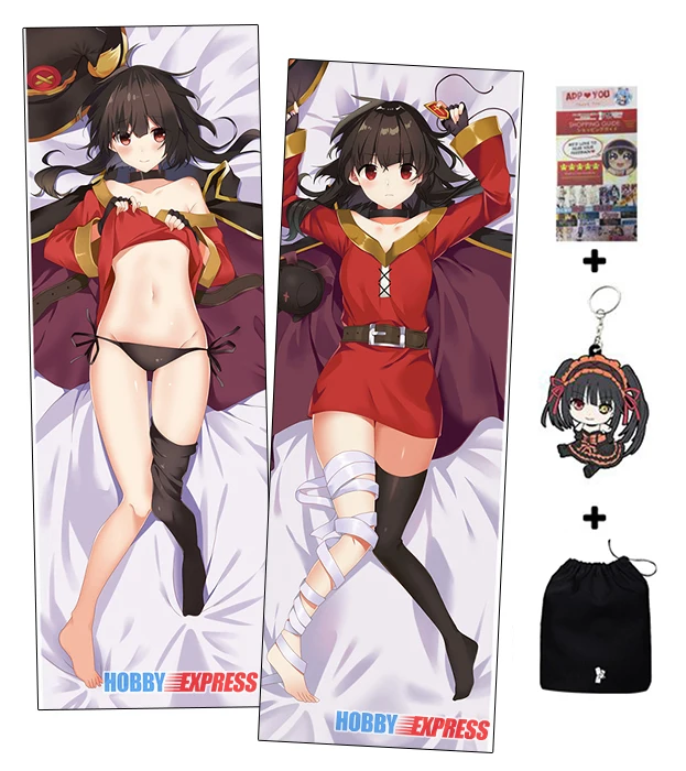 Hobby Express KonoSuba Megumin Dakimakura японская Otaku Waifu обнимающая наволочка для тела ADP91057