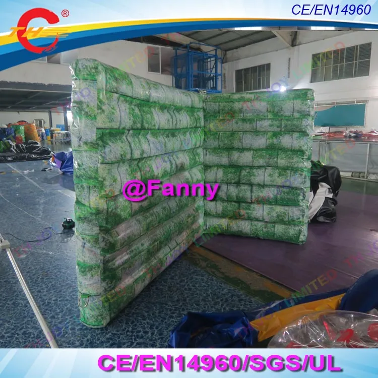 T-образные надувные бункеры для пейнтбола CS игры продажи надувной барьер игр на