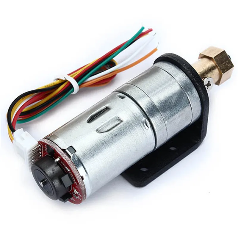Высокое качество 6V 210RPM кодировщик Мотор DC мотор редуктор с монтажным кронштейном