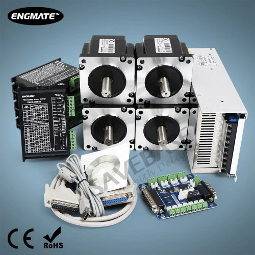 CNC Комплект 4 оси Nema34 Шаговый Мотор и Цифровый Драйвер для DIY