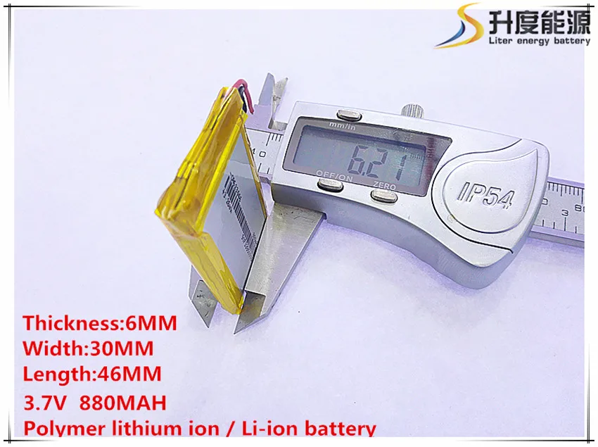 

10pcs [SD] 3.7V,880mAH,[603046] Polymer lithium ion / Li-ion battery for TOY,POWER BANK,GPS,mp3,mp4,cell phone,speaker