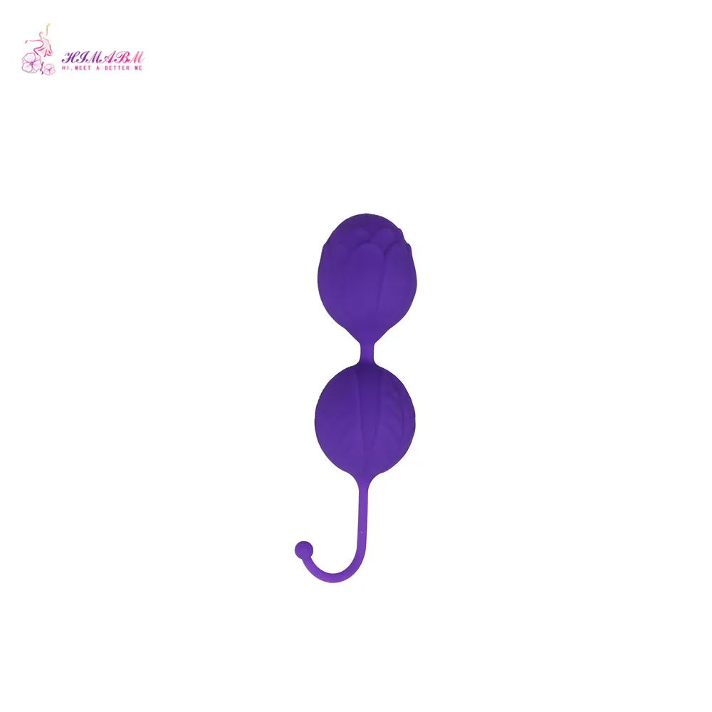1 piece purple HIMABM черный Женский Кегеля вес вагинальная гантель нефритовый яйцо тазового пола мускулы Бен Ва мяч Йони яйцо 120 мм* 33 мм - Цвет: 1 piece purple