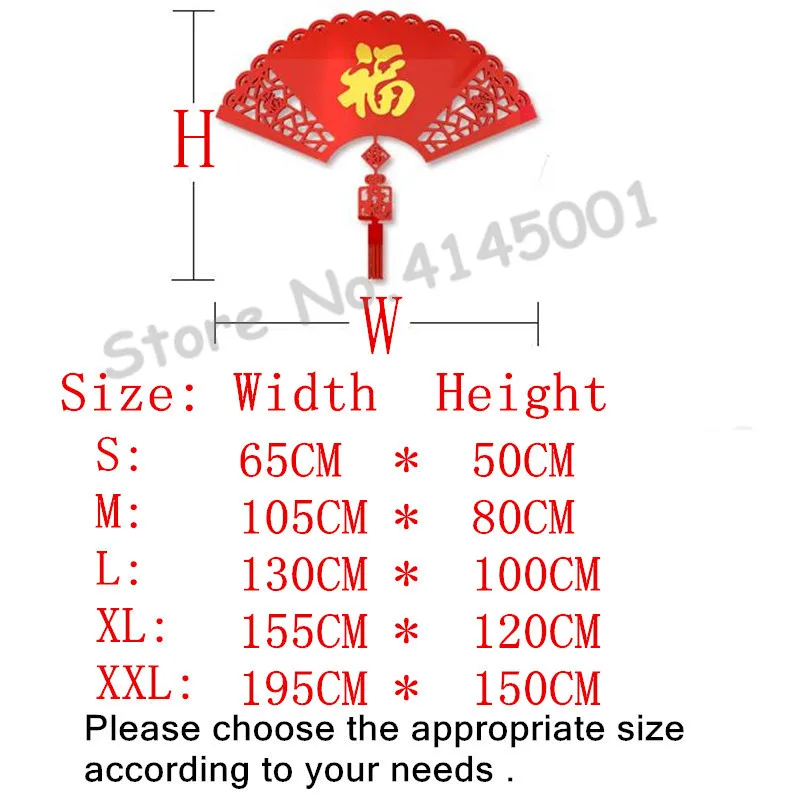 

Chinese Kung Fu Fan 3D Three-dimensional Acrylic Crystal Wall stickers home Decoration living room Entrance Sofa TV Wall sticker