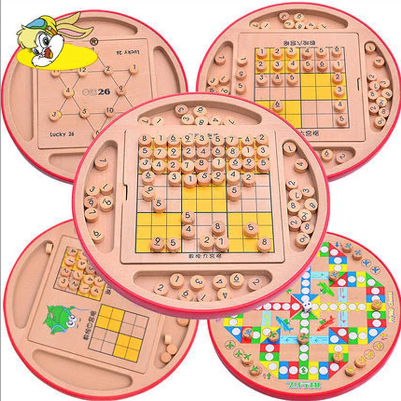 2018 многофункциональные шахматы пять в одном игрушки для детей развивающие Juguetes de