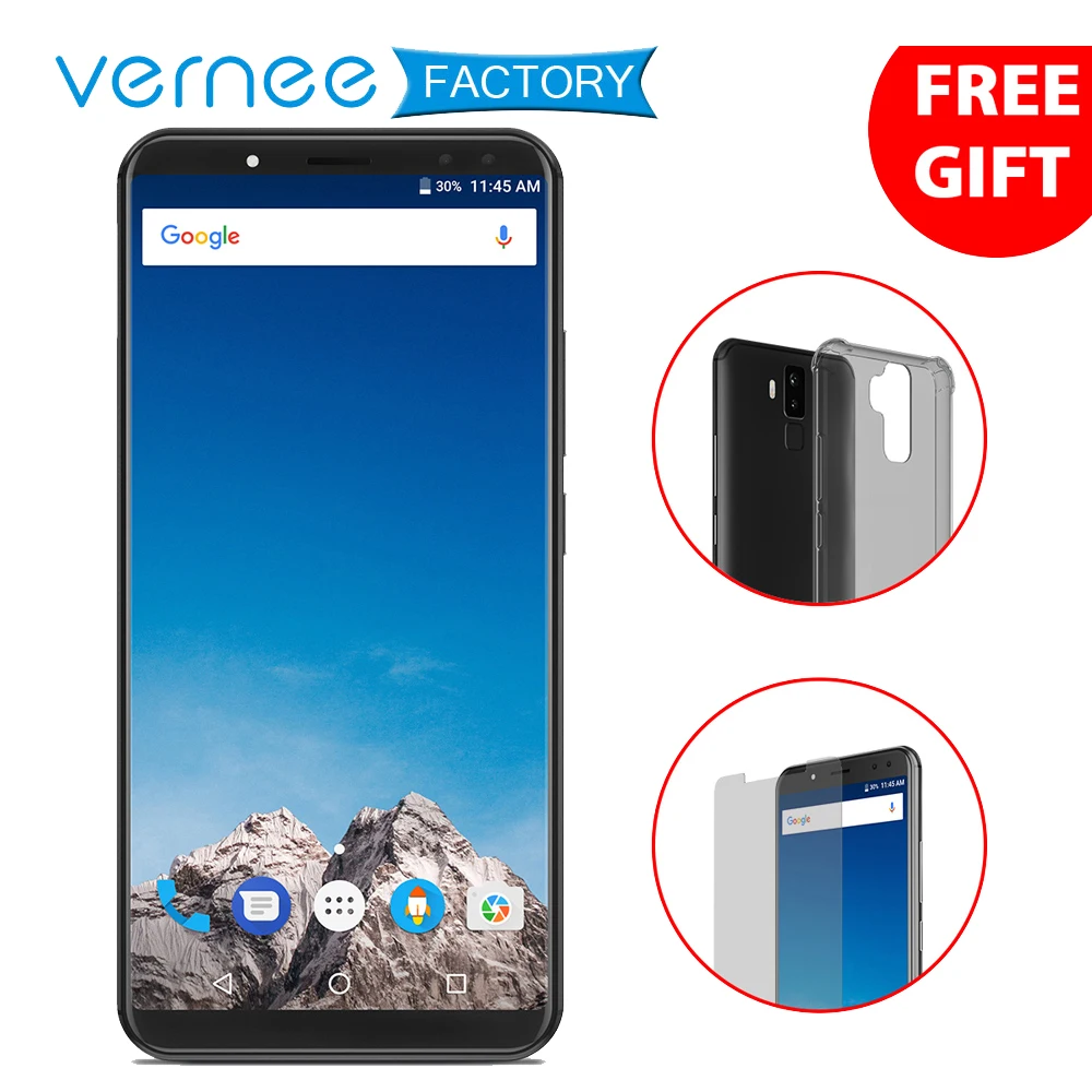 Оригинал Vernee X 6200 mAh 4GB+64GB 4G мобильный телефон Face ID Helio P23 Octa Core 6 0 дюймовый FHD + 18:9