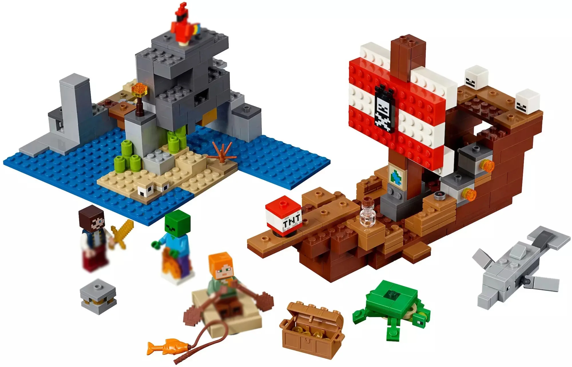 Legoings Новинка! 2019 Бела набор &quotПиратский корабль&quot модель строительные блоки 21152