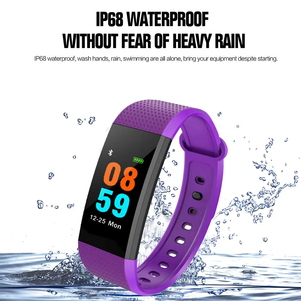 

I9 Fitness Tracker OLED Bluetooth Smart Bracelet Sports Watch Heart Rate/Blood Pressure Monitor IP68 Waterproof Pedometer