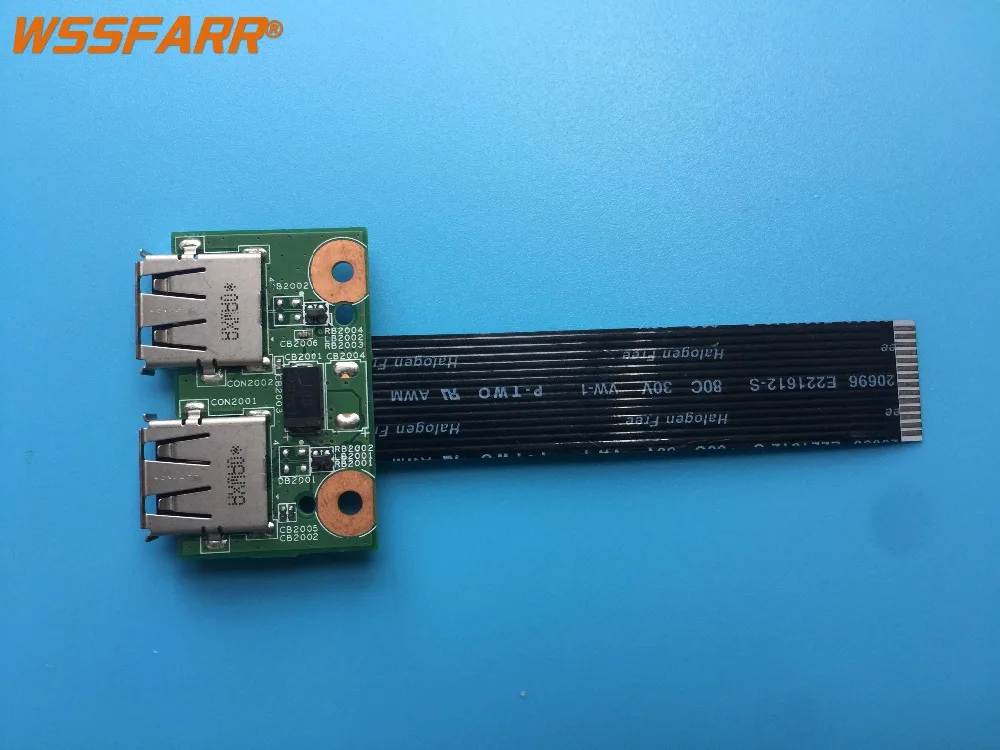 Плата usb порта для HP Compaq Presario CQ57 с кабелем 01015ED00 J09 G|original usb|original cableoriginal cable |