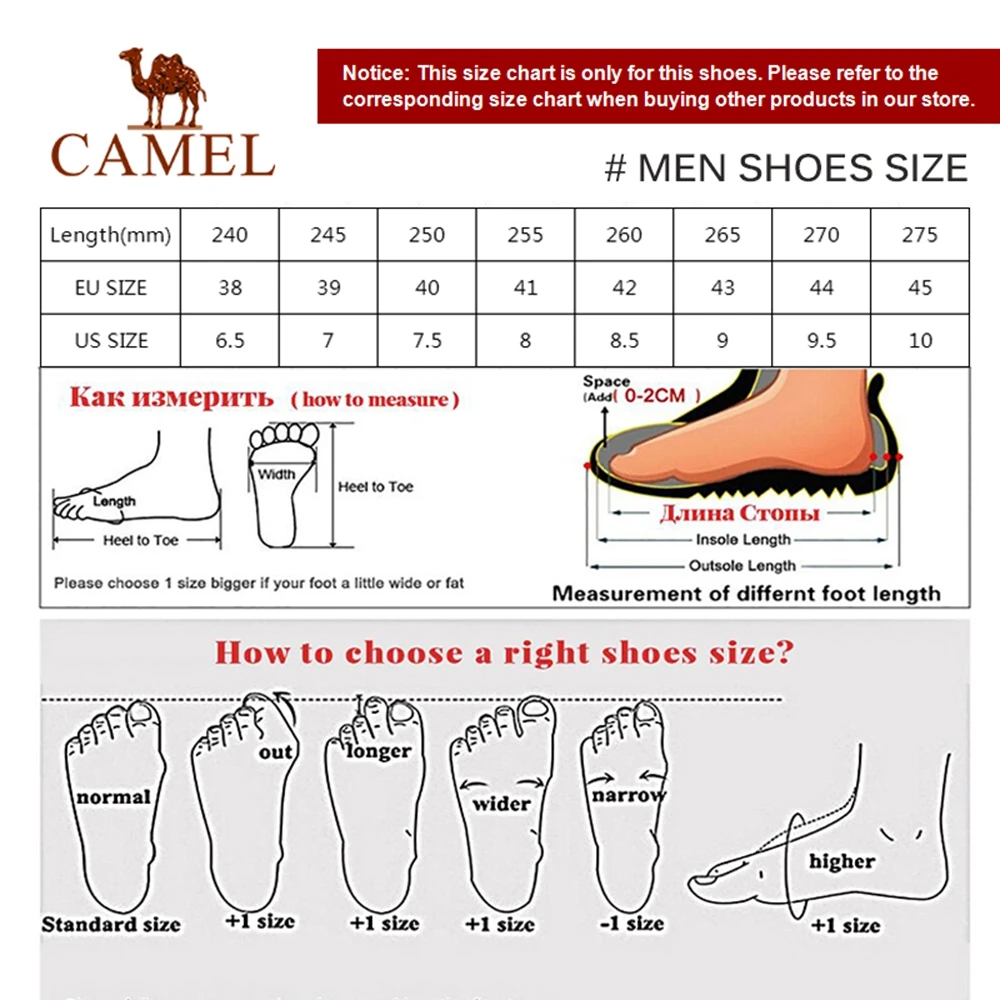 CAMEL/мужские повседневные уличные сандалии из натуральной кожи; светильник для предотвращения столкновений; Прочные водонепроницаемые пляжные сандалии высокого качества