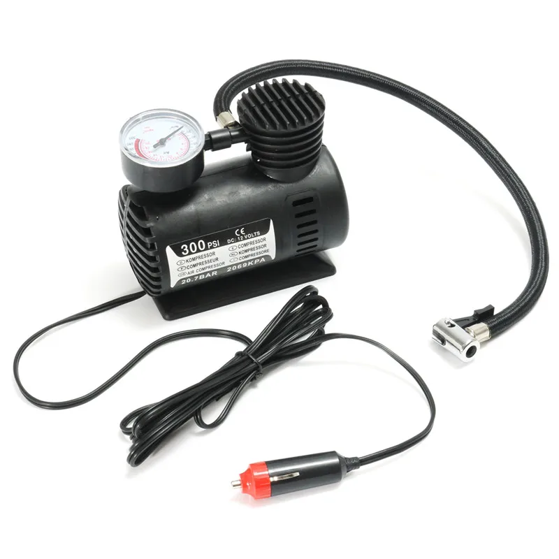 12V портативный мини воздушный компрессор 300 PSI авто электрический шинный инфлятор