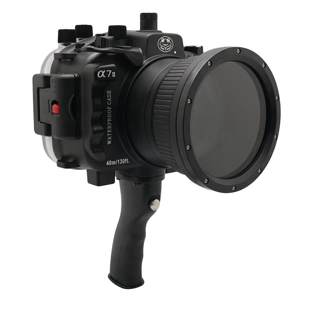 WITHHANDLE Seafrogs 40 м 130 футов подводный водонепроницаемый чехол для sony A7M2 A7R2 A7S2 A7 II A7R II A7S II поддержка 28-70 мм с ручкой - Цвет: WITHHANDLE
