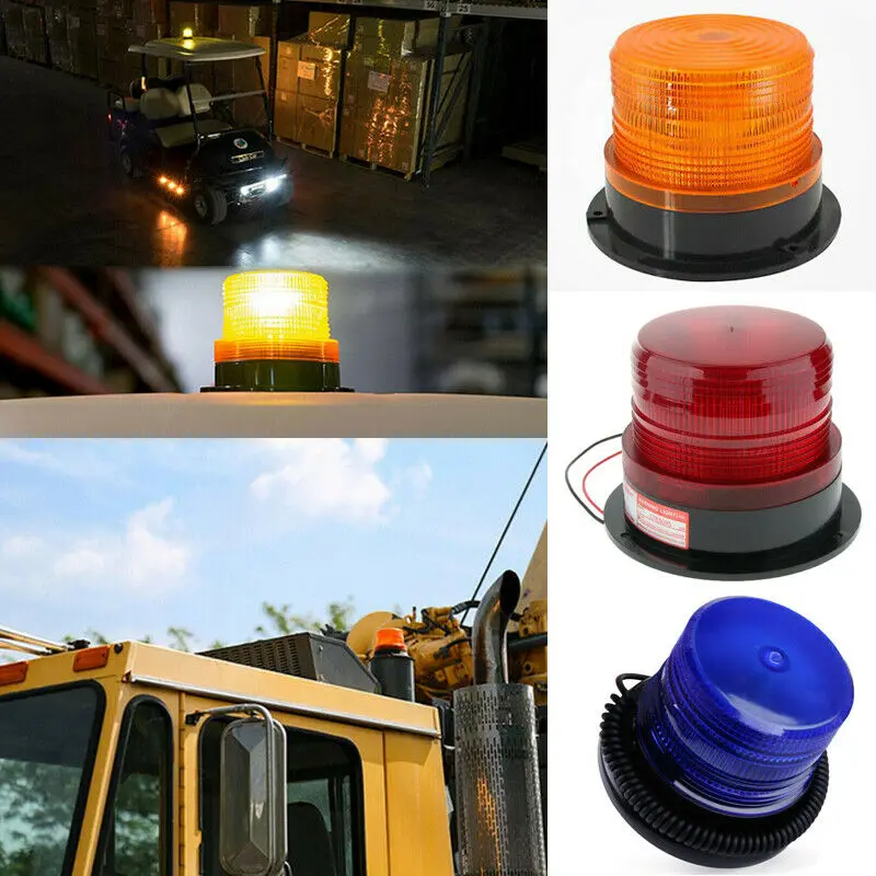 Аварийный вращающийся маячок на крышу автомобиля светодиодный с магнитным