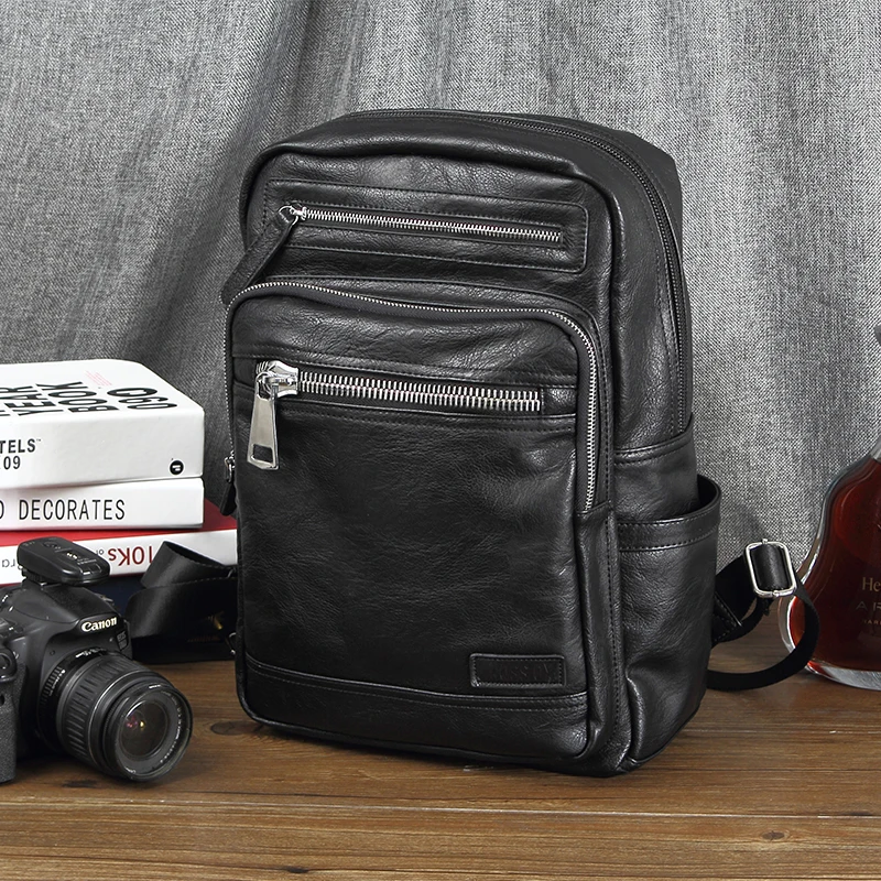CROSS OX Портфель из искуственной кожи для мужчин Рюкзак подростков BK030|leather man backpack|men