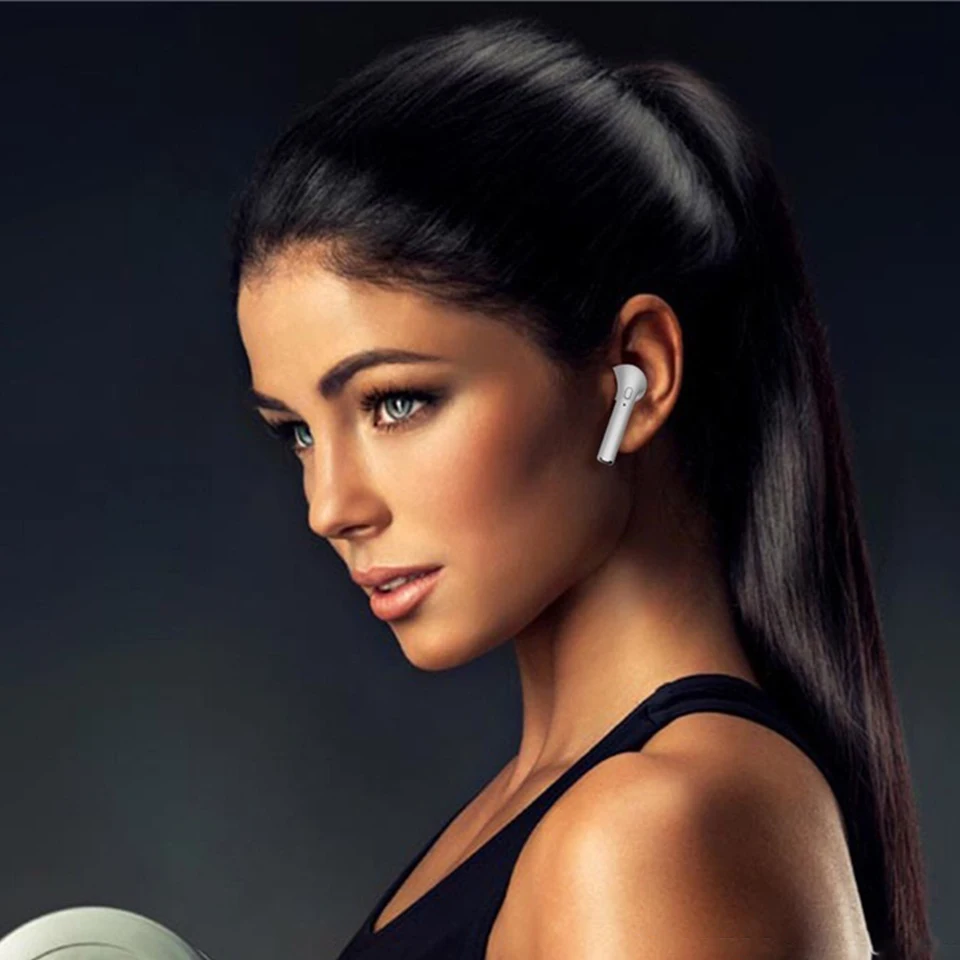 Мини Bluetooth Беспроводные наушники с зарядным боксом спортивные гарнитуры Android