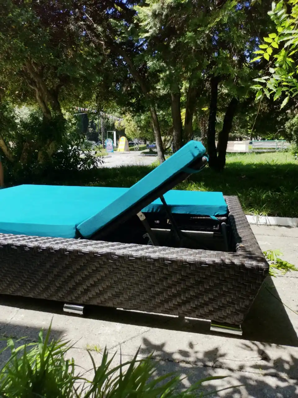 Шезлонг из искусственного ротанга Самуи двойной